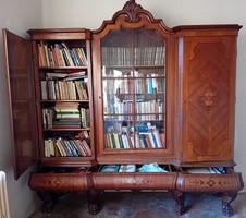 Chippendale vitrines könyvszekrény