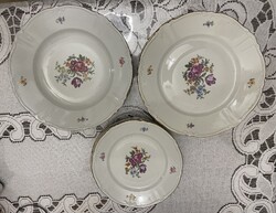 Roschutz német porcelán 6 személyes étkészlet