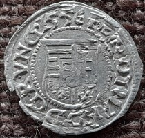 Hibas veret  !I. Ferdinánd dénár 155E KB  verde . Ag ezüst. F2026