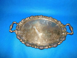 Silver tray with handles 967 gr