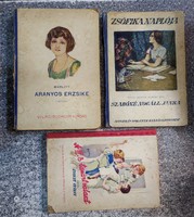 3 kötet régi  Ifjusági regények. Szabóné: Zsófika.....Marlit..Szondy Gy: A III.B tanárt választ..
