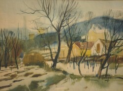 Szalóky Sándor (1921-1978) : Hóolvadás