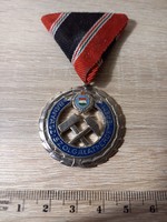 Bányász Szolgálati érem szalaggal (ezüst fokozat)