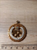 Bányász Szolgálati érem szalag nélkül (arany)