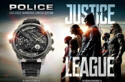 Justice League Police Men's Watch Numbered Set14536 New 99,000Ft