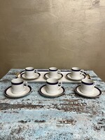 Zsolnay Porcelán Mokkás Csészék Tállal A103