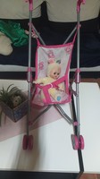 Moncsicsi doll with stroller+clothes