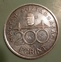 1992 200 forint ezüst