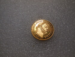 100 korona , Ferenc József , aranyozott ezüst érme , tükörveret 5,5 gr