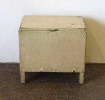 1U281 Régi bádog bélésű jégláda jégszekrény hűtőszekrény