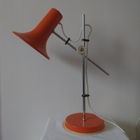 Retro Szarvasi asztali lámpa narancssárga színű