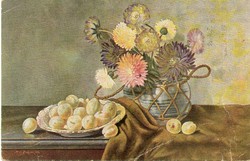 Képeslap:  Csendélet.
