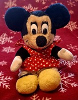Mickey egér, Minnie, kisnadrággal, pöttyös felsővel,32 cm hosszú, 20-22 cm széles