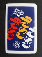 Kártyanaptár 1976 - CSÉB, ÁB, Állami Biztosító, Minden Munkahelyen feliratú zsebnaptár