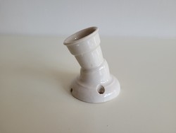 Régi vintage kőporcelán fali lámpa foglalat Noris porcelán falikar