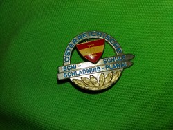 Régi kicsi AUSZTRIA -Osztrák sí iskolai jelvény kitűző a képek szerint