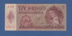 5 Pengő 1939