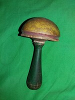 Régi elemes valaha hangot adó plüss járó farokcsóváló ugató kutya figura 20 X 15 cm a képek szerint