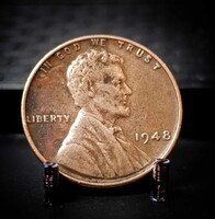 USA 1 cent, 1948, Verdejel nélkül B03B2