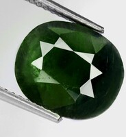 Természetes zöld zafír ovális Srií Lanka Garanciális!! 1,52 ct