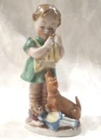 ANTIK  BERTRAM W&A PORCELÁN KISLÁNY