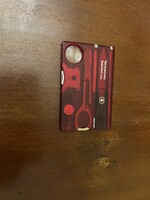 VICTORINOX Swiss Card Classic manikűr készlet, piros