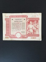 Hatodik Békekölcsön Magyar Népköztársaság Nyereménykölcsöne 100 Ft