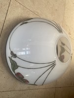 Szecessziós lampa üvegbúra 35cm,kézi festett