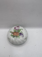 Old Herendi porcelain bonbonier, 4 x 6,5 cm size. 7406