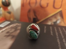 Navajo indián kézműves ezüst gyűrű