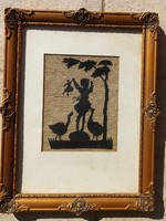 Antik árnykép gobelin - blondel keret