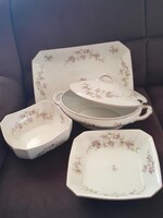 MZ Moritz Zdekauer Ausztria porcelán tálaló készlet