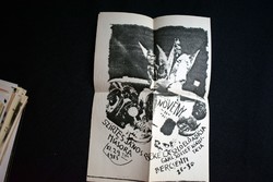János Szirtes, László Beke, József Gaál, poster, Bercsényi 28-30 1983, flyer
