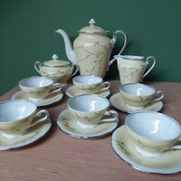 Káldor Aurél BŰV porcelán kávéskészlet