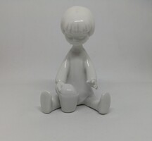Hollóházi porcelán homokozós kislány!