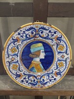 KÜLÖNLEGES Firenzei Medici fali tányér