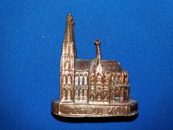 Régi kicsi réz - KÖLN - DÓM - IPARMŰVÉSZ mini szobor asztali polcdísz a képek szerint