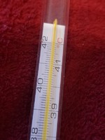 Retró higanyos höméroő. 42 Celsius fokig mér
