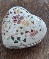 Zsolnay nagyméretű porcelán pillangó mintával ékszerdoboz  bonbonier
