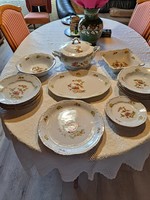 Zsolnay paradicsommadaras étkészlet.