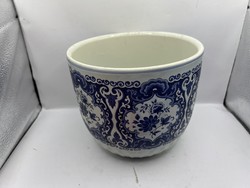 Delfti porcelán váza, jelzett, 16 cm-es magasságú.7433