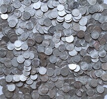 Fillér - Forint lot, 650 db, 10 - 20 - 50 Fillér - 1 Forint. Nagyrésze verdefényes.