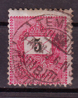 1889 5 kr  11 1/2 Temesvár  G 3.10 50 Gp / képbefogazva / gépszinátnyomat