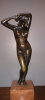Maugsch Gyula bronz akt 40cm!