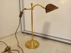 Bankár lámpa stílus arany színben,44 cm magas