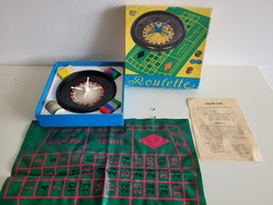 Régi retro Roulette játék mid century társasjáték Rulett