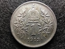 Ausztria Ferenc József Osztrák-Magyar .835 ezüst 1 Korona 1913