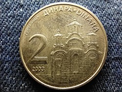 Szerbia Gracanica kolostor 2 dínár 2003