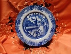Ritka Holland porcelán, emléktányér,  dísztányér