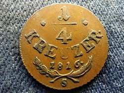 Ausztria II. Ferenc (1792-1835) 1/4 Krajcár 1816 S
